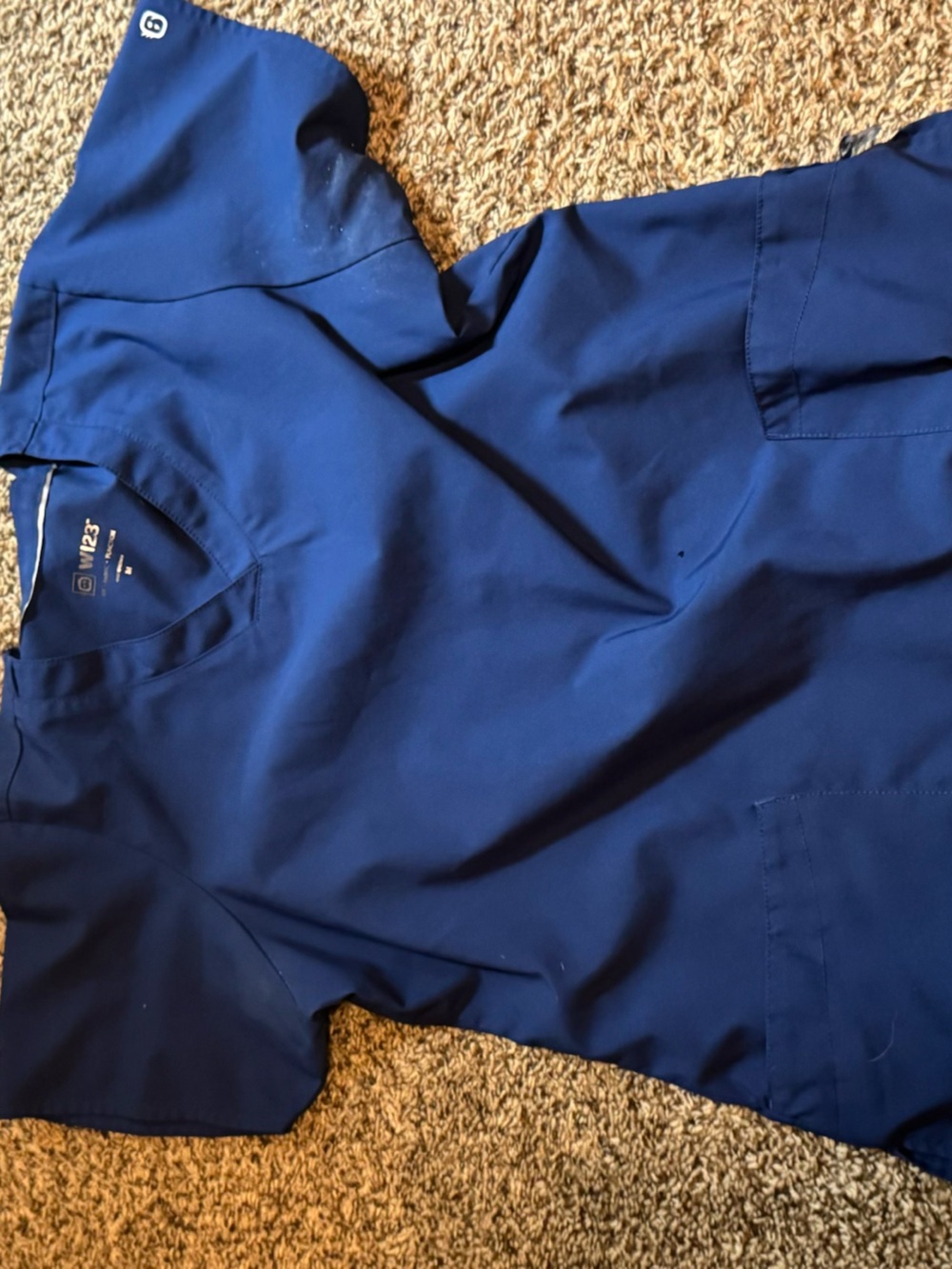 WonderWink Royal Blue V-Neck Scrub Top - Women’s
